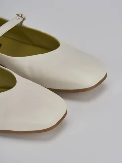 Ballerine tacco 1cm pelle beige