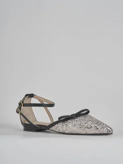 Ballerine tacco 1cm pelle nero