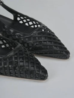 Ballerine tacco 2cm pelle nero