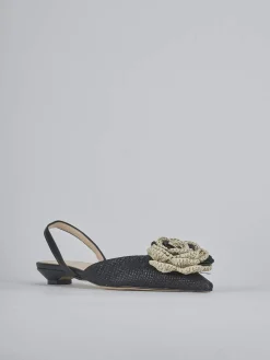 Ballerine tacco 2cm pelle nero
