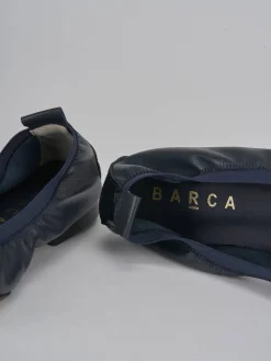 Ballerine tacco 1cm pelle blu