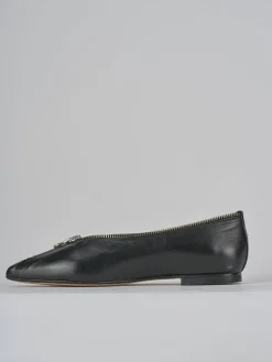 Ballerine tacco 1cm pelle nero