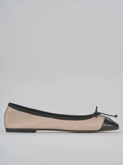 Ballerine tacco 1cm pelle rosa