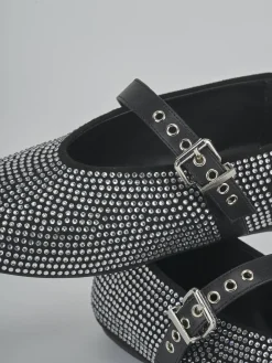 Ballerine tacco 1cm pelle nero