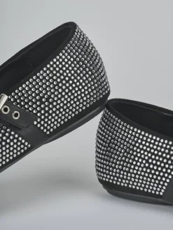 Ballerine tacco 1cm pelle nero