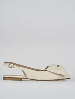 Ballerine tacco 1cm pelle bianco