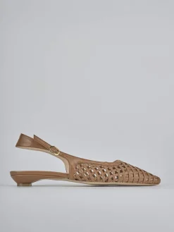 Ballerine tacco 2cm pelle testa