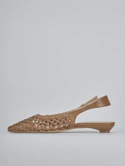 Ballerine tacco 2cm pelle testa