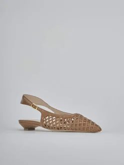 Ballerine tacco 2cm pelle testa