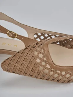 Ballerine tacco 2cm pelle testa