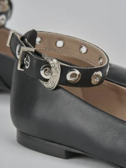 Ballerine tacco 1cm pelle nero