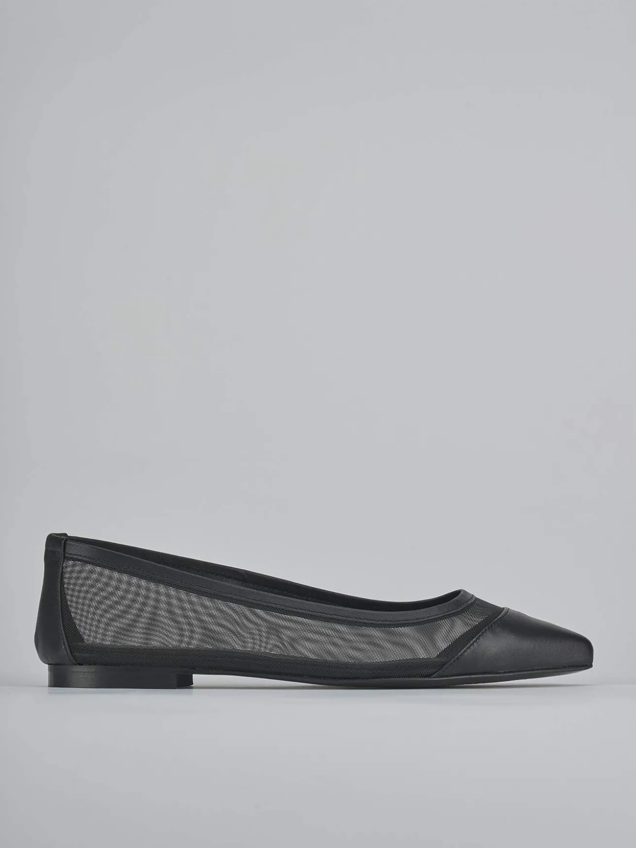 Ballerine tacco 1cm pelle nero