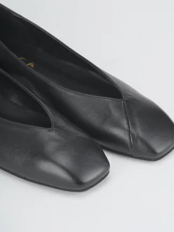 Ballerine tacco 1cm pelle nero