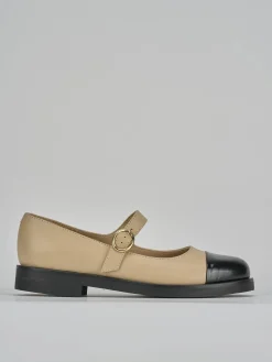 Ballerine tacco 2cm pelle nero