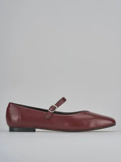 Ballerine tacco 1cm pelle bordo'