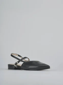 Ballerine tacco 1cm pelle nero