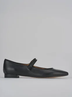 Ballerine tacco 1cm pelle nero