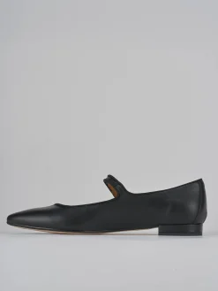 Ballerine tacco 1cm pelle nero