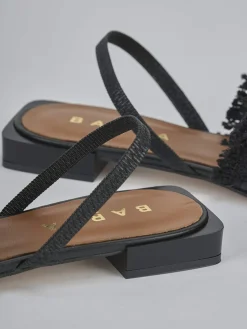 Ballerine tacco 1cm pelle nero