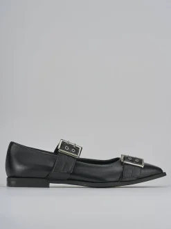 Ballerine tacco 1cm pelle nero