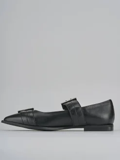 Ballerine tacco 1cm pelle nero
