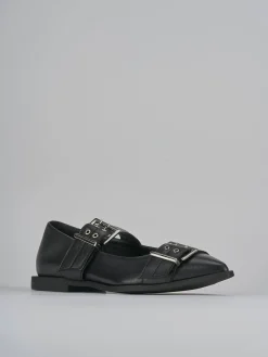 Ballerine tacco 1cm pelle nero