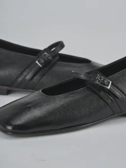 Ballerine tacco 1cm pelle nero