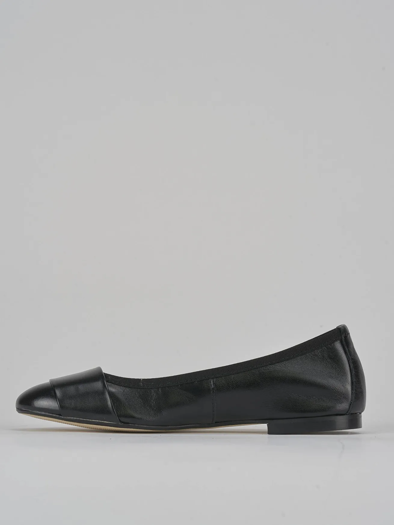 Ballerine tacco 1cm pelle nero