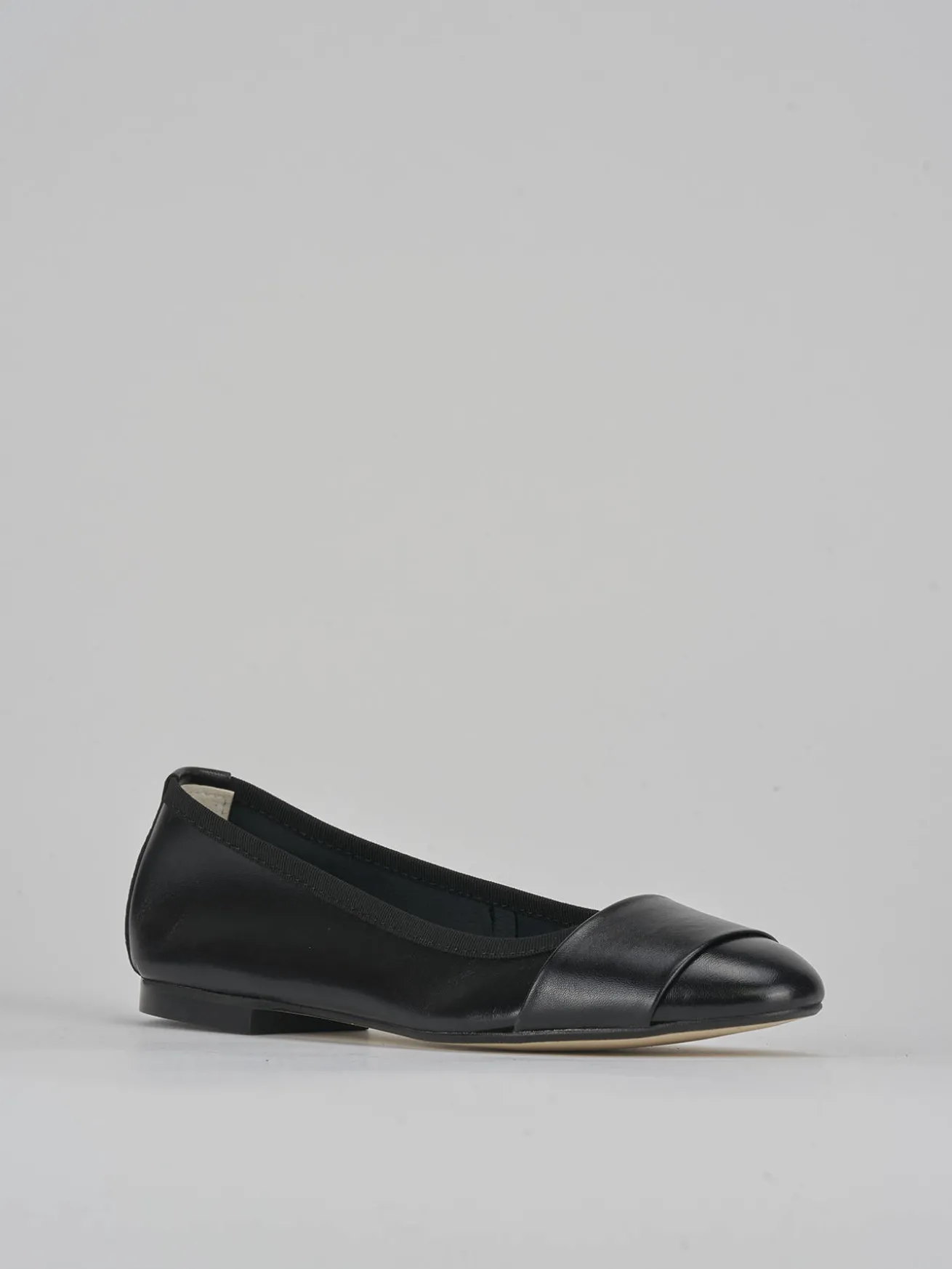Ballerine tacco 1cm pelle nero
