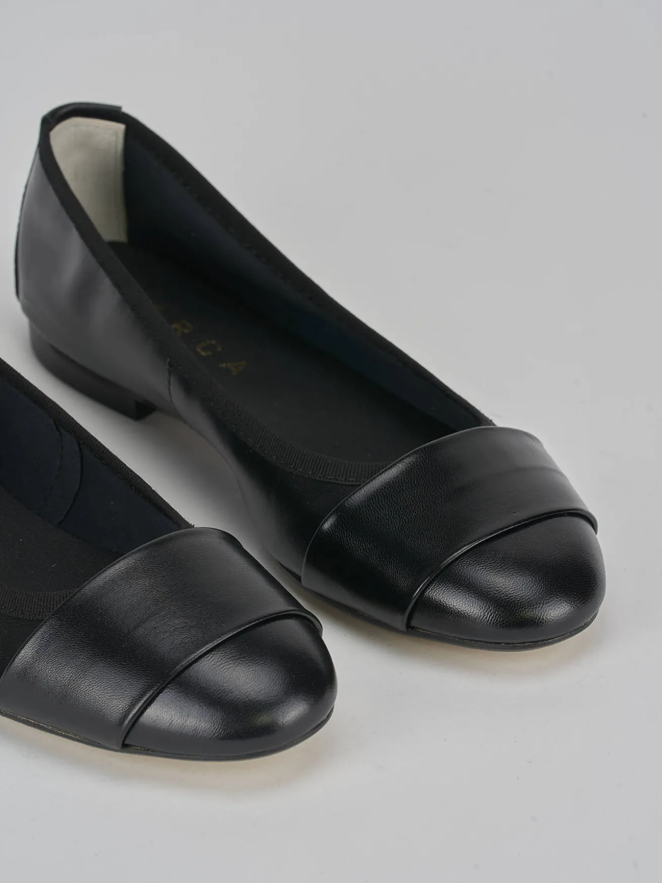 Ballerine tacco 1cm pelle nero