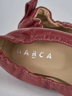 Ballerine tacco 1cm pelle rosso