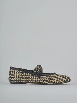 Ballerine tacco 1cm pelle nero