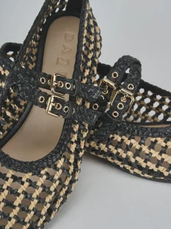 Ballerine tacco 1cm pelle nero