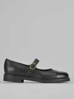 Ballerine tacco 2cm pelle nero