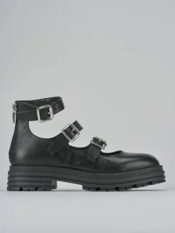 Ballerine tacco 1cm pelle nero