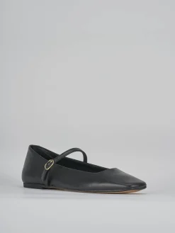 Ballerine tacco 1cm pelle nero