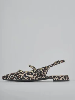 Ballerine tacco 1cm pelle multicolor