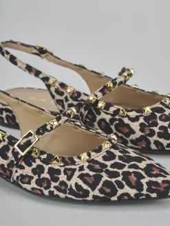 Ballerine tacco 1cm pelle multicolor