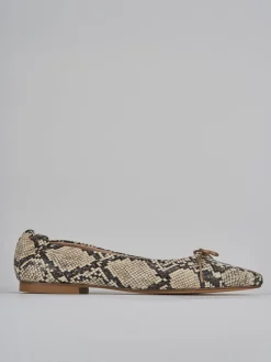 Ballerine tacco 1cm pelle beige