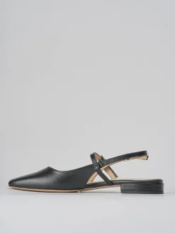 Ballerine tacco 1cm pelle nero
