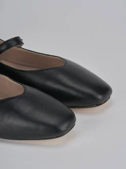 Ballerine tacco 1cm pelle nero