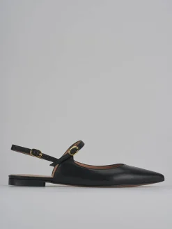 Ballerine tacco 1cm pelle nero