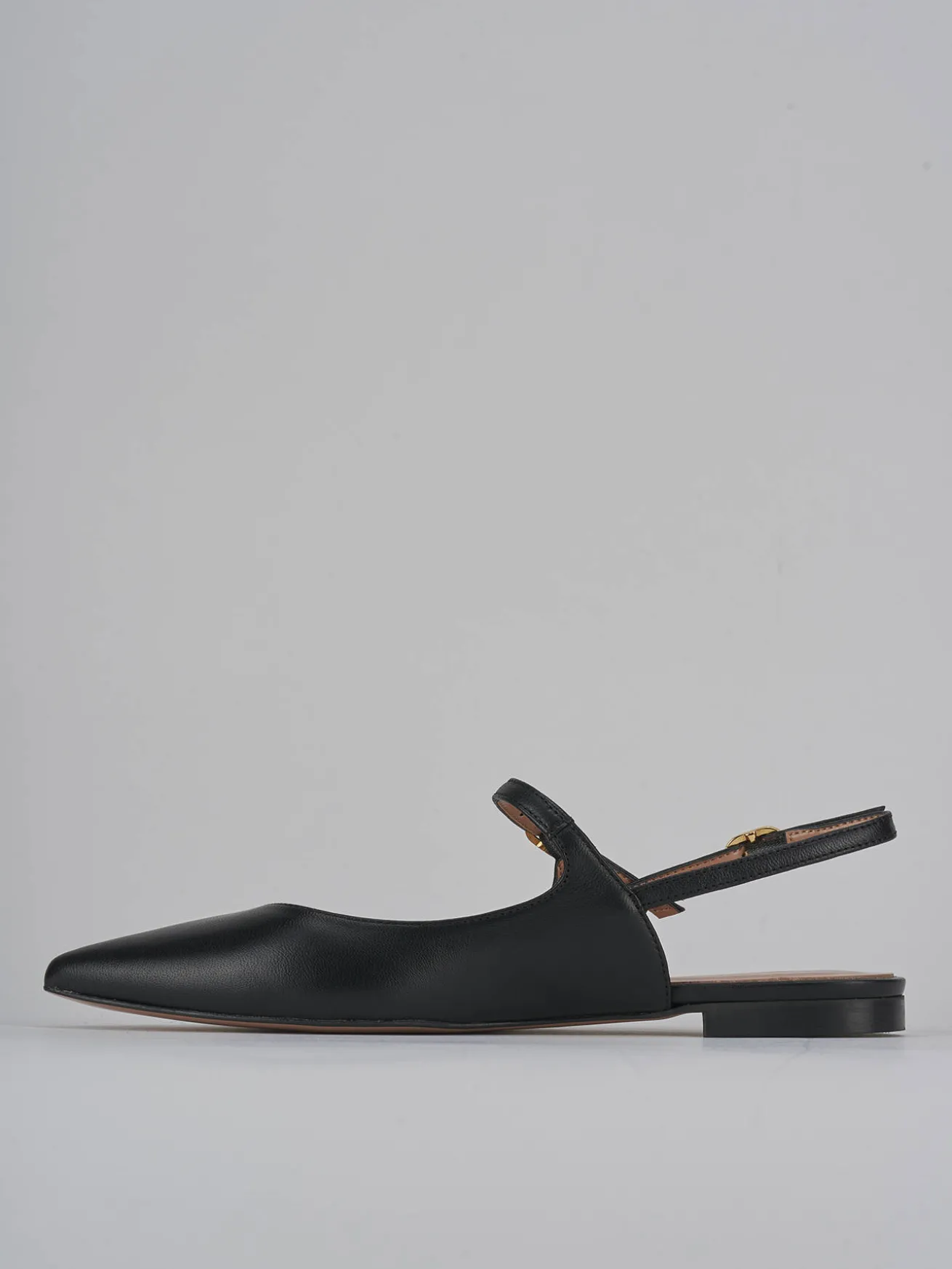 Ballerine tacco 1cm pelle nero