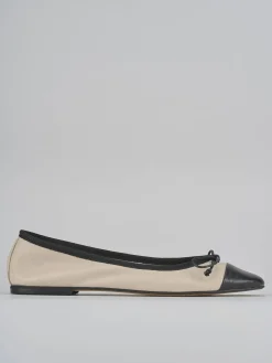 Ballerine tacco 1cm pelle beige