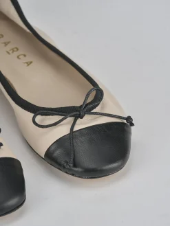 Ballerine tacco 1cm pelle beige