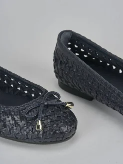 Ballerine tacco 1cm pelle blu