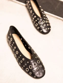 Ballerine tacco 1cm pelle nero