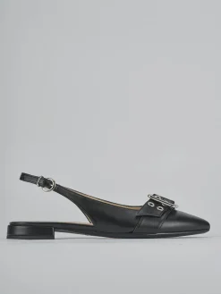Ballerine tacco 1cm pelle nero