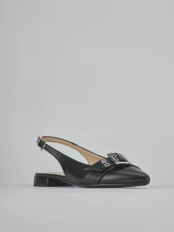 Ballerine tacco 1cm pelle nero