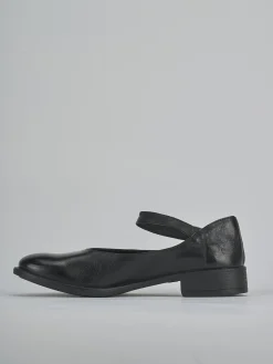 Ballerine tacco 2cm pelle nero
